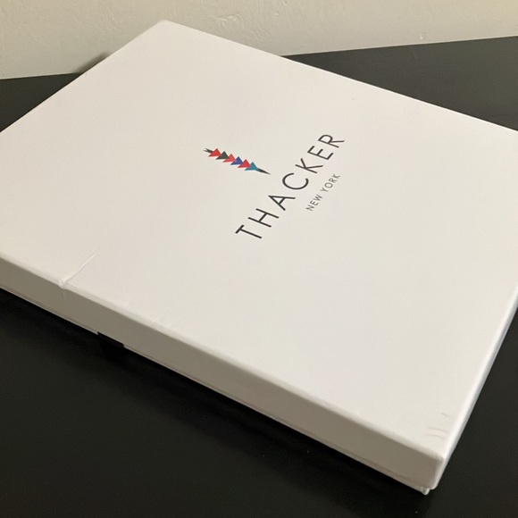 NWT NIB THACKER New York Card Wallet & card case key ring 2-pc gift set leather - Picture 5 of 8